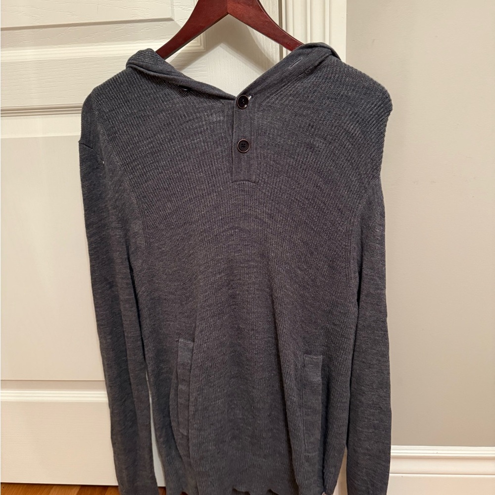 Banana Republic Charcoal Hooded Sweater